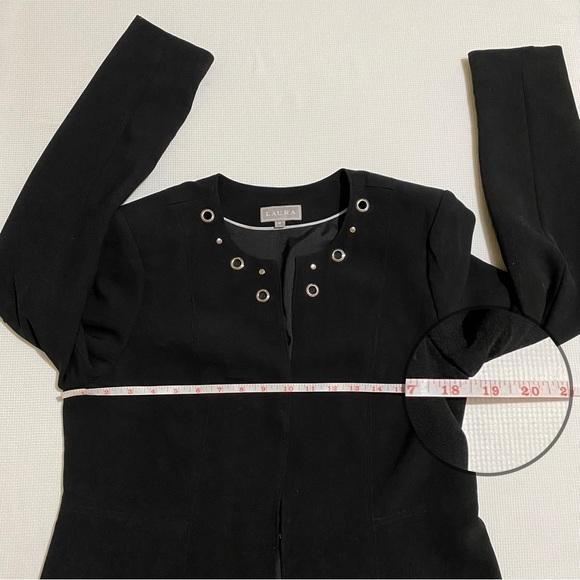 Laura Women Black Blazer Suit Dress Jacket Size 8 - Picture 10 of 14